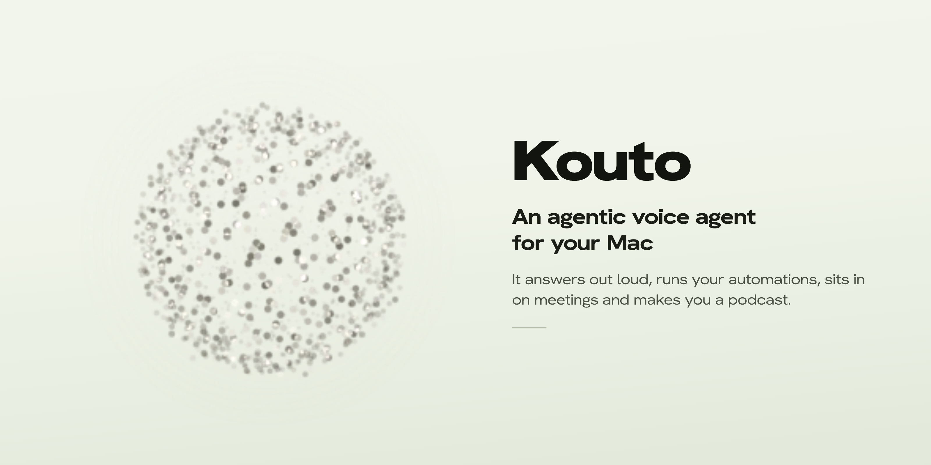 Kouto · An agentic voice agent for macOS